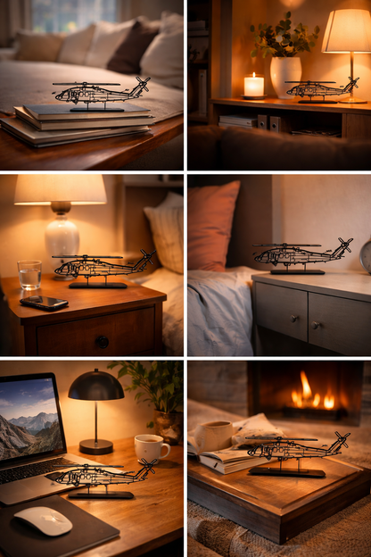 UH-60 Black Hawk | Premium Stand Silüet