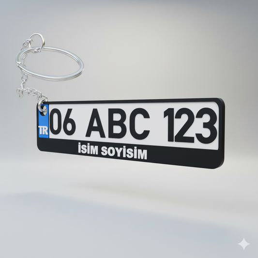 Kişiye Özel Plaka Anahtarlık