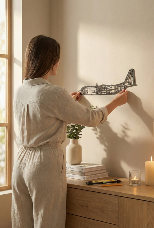 C-130 Hercules | Premium Duvar Silüeti