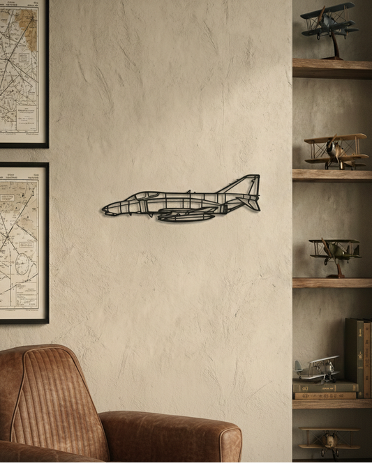 F-4 Phantom | Premium Duvar Silüeti